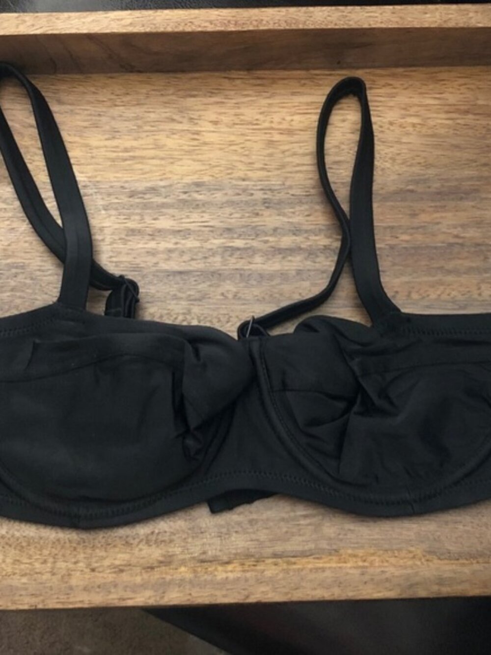 aerie Black Underwire Bikini Top or as possible Bra
